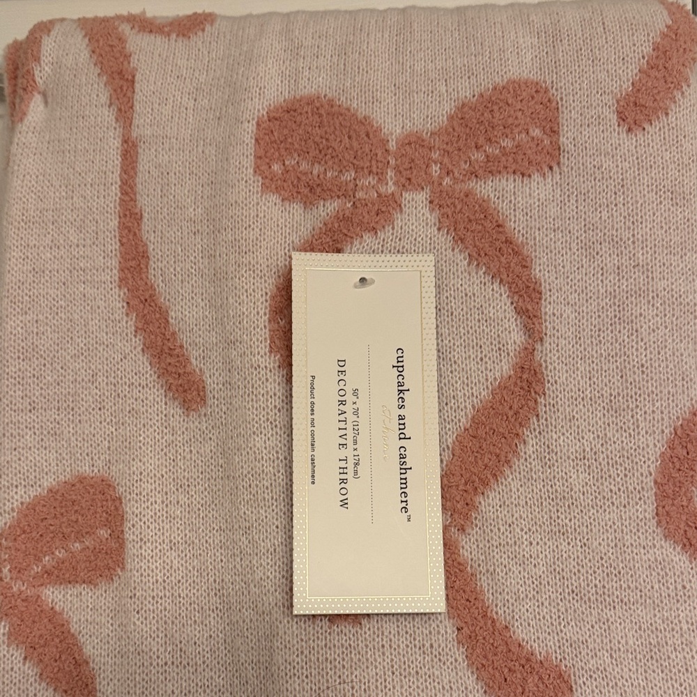 cupcakes & cashmere Pink Decorative Throw